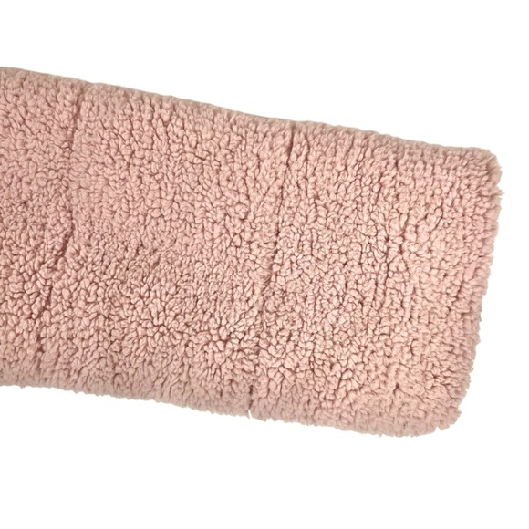 Streetwear Society Sherpa Teddy Pink Crop Jacket Size L, Oversized Kawaii Fluffy - Picture 10 of 13